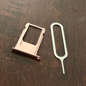Rose Gold SIM Card Tray with Ejector Tool for 6S plus iPhone